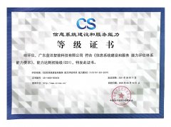 信息系統(tǒng)建設和服務能力證書